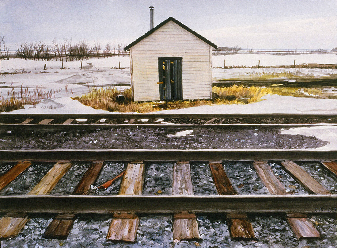 Railroad Shack  |  Watercolour  |  16″ x 24″