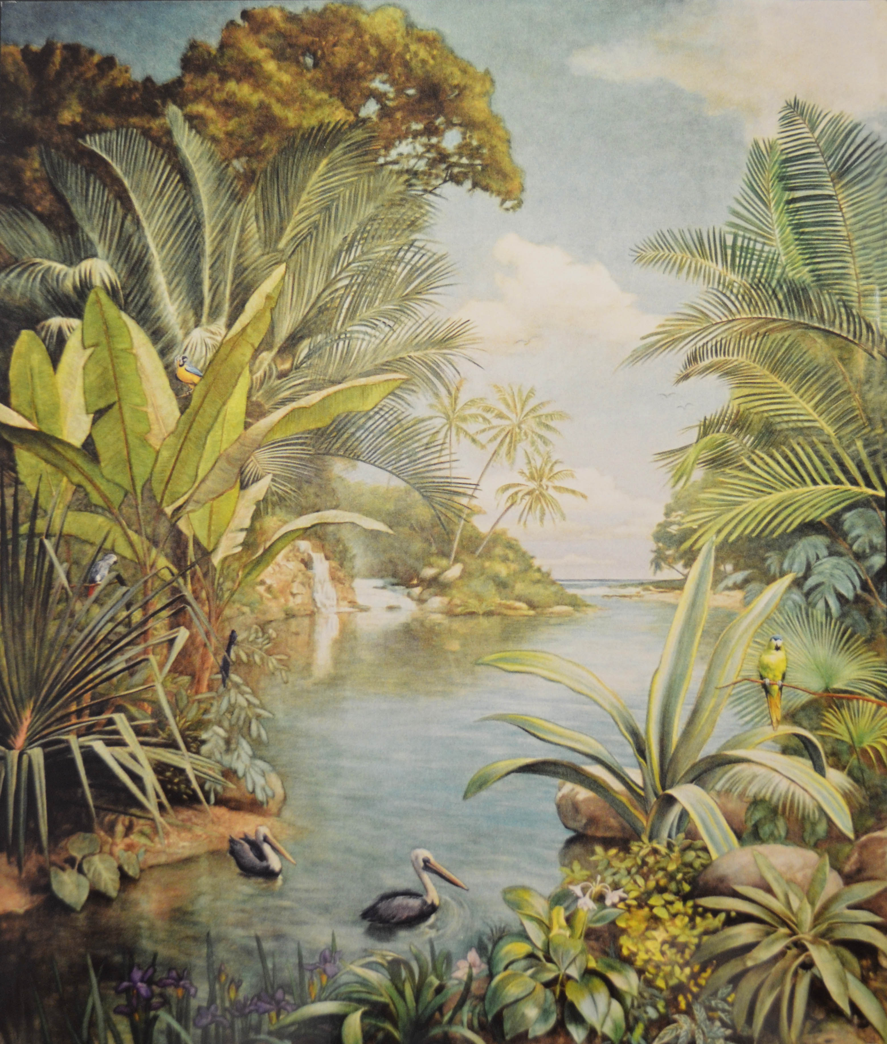 Tropical Mural  |  Oil on canvas  |  10′ x 8.5′