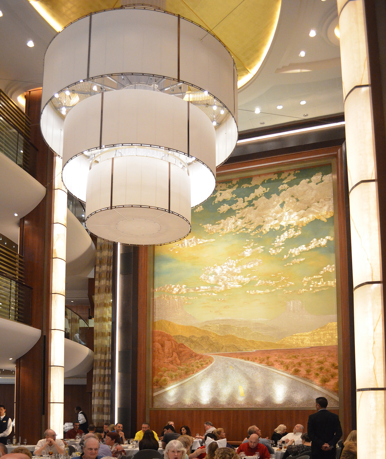 Oasis of the Seas Mural  |  Oil on canvas  |  29′ x 17′